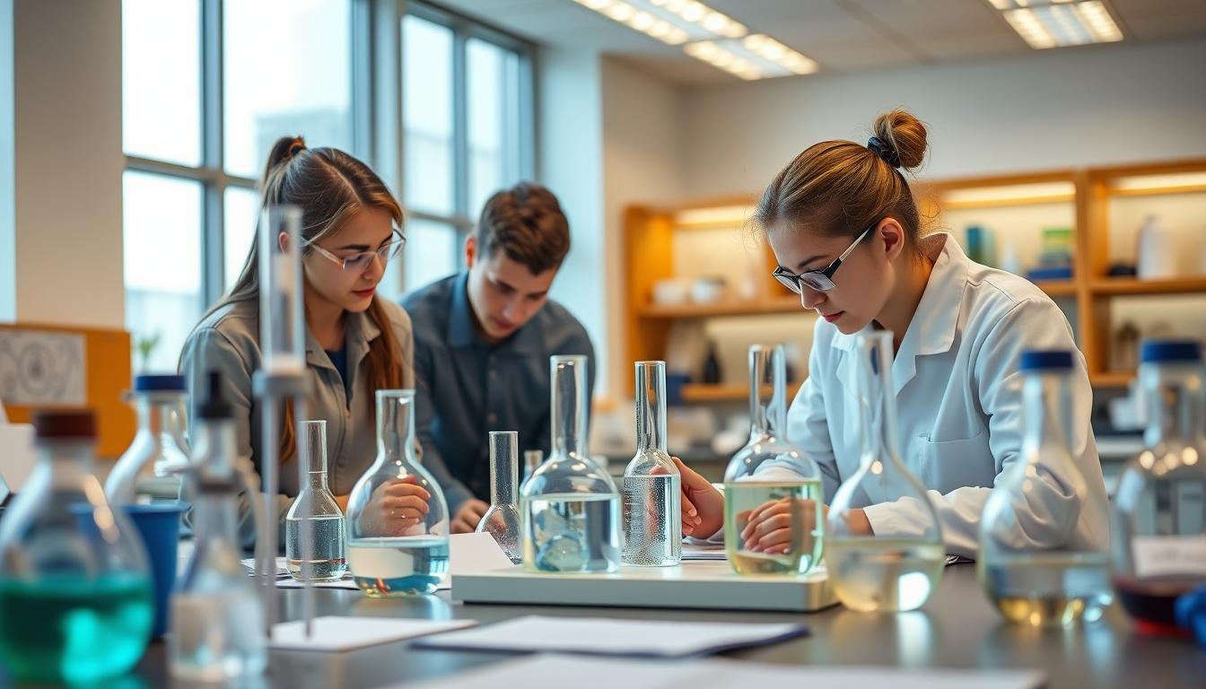 Student using learning strategies while studying